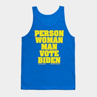 Person - Woman - Man - Vote Biden Tank Top